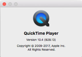 quick time pro for mac sierra